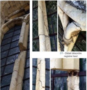 désordres structurels - abside
