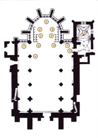 plan de l'abbatiale